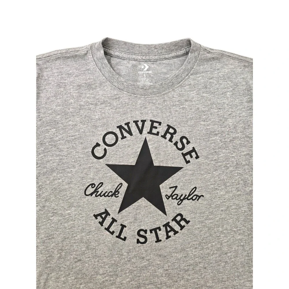 Converse All Star Chuck Taylor Boys T Shirt Gray Sz L NWT